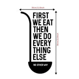 HULIANFU Kitchen Wall Stickers Vinyl Wall Decals for Kitchen English Quote Home Decor Art Decorative Stickers PVC Dining Room For Bar PVC