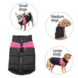HULIANFU New Waterproof Big Dog Vest Jacket Winter Warm Pet Dog Clothes For Small Large Dogs Puppy Pug Coat Dogs Pets Clothing 4XL 5XL