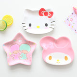 HULIANFU Mini Dish Frog Star Shape Cat Plate Tableware Miniatures Cup Plate Dish Or Snacks Fruit Sushi Plate Cute Cartoon Tableware