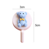 HULIANFU New Cute Animal Wall Hook for Key Holder Coat Towel Hanging Plastic Mask Holder Bathroom Organizer Wall Decor Home Accessories
