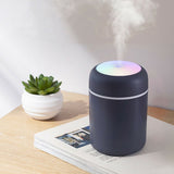 HULIANFU Portable USB Humidifier 300ml Ultrasonic Dazzle Cup Aroma Diffuser Cool Mist Maker Air Humidifier Purifier with Romantic Light