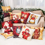HULIANFU Santa pillowcase Happy New Year 2023 Xmas Gifts  Christmas Decor For Home Merry Christmas Ornament Navidad Natal Xmas Gifts