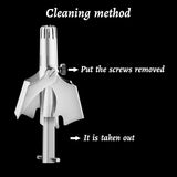 HULIANFU Men  Nose Hair Trimmer Stainless Steel Manual Trimmer Suitable for Nose Hair Razor Washable Portable Nose Hair Trimmer