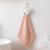 HULIANFU Soft Baby Towel Cartoon Animal Hand Towel Hanging Face Towel Cute Absorbent Bathing Towel For Bathroom Kitchen Quick Dry Towel