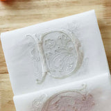 HULIANFU Letters Embroidery  Table Napkin  White Wedding Party Holiday  Decorative  Towel  Rectangular  Hand Towels