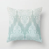 HULIANFU Super Hot Hipster Light Blue Green Mint Cushion Cases Modern Geometry Print Boho Decorative Pillowcase Sofa Couch Throw Pillows