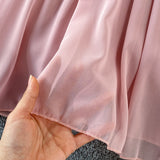 hulianfu Yellow/Purple/White Chiffon Dress Women Sexy Slash Neck Ruffle Robe Elegant Ruffle High Waist Vestidos Female Beach Vacation New