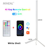 HULIANFU RGB LED Floor lamp Indoor Home Decoration Modern Corner Floor Lamp Living Rome Art Decor Atmospheric Standing Stand Lighting
