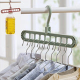 HULIANFU Magic Rotating Support Circle Clothes Hanger Clothes Drying Rack Plastic Clothes Hangers Home Storage Hangers Dropshipping