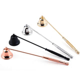 HULIANFU Vintage Metal Bell Shape Candle Snuffer Long Handle Banquet Extinguisher Candle Extinguisher Candle Wedding Home Accessories