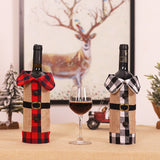 HULIANFU   Xmas Wine Bottle Dust Cover Noel Navidad Christmas Decoration for Home Dinner Decor Christmas Gift Tree Ornament New Year 2023