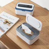 HULIANFU New   Plastic Tissue Box With Lid Wet Tissue Holder Baby Wipes Paper Storage Box Paper Towel Dispenser Home Napkin Organizer