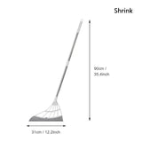 HULIANFU Magic Broom Rubber Hand Push Sweeper Floor Wiper Squeegee for Floor Cleaning Floor Squeegee Sweeping Brush Pet Hair Broom