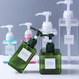 HULIANFU Travel Bottles Liquid Soap Dispenser Bottle Multiple Capacities Empty Press Type Shampoo Body Wash Lotion Bottle Bathroom