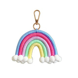 HULIANFU Macrame Rainbow Wall Hanging Decoration Boho Home Decor Party Supplies Baby Shower Dorm Kid Room Bead Tassels Ornaments