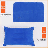 HULIANFU Ultralight Inflatable Air Pillow PVC Nylon Sleep Pillow Outdoor Camping Cushion Travel Car Backrest Airplane Head Rest Support