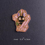 HULIANFU Van Gogh Patch Iron On Patches For Clothing Thermoadhesive Patches On Clothes Japan Anime/Fusible Patch Embroidery Sticker Badge
