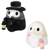 HULIANFU Luminous Couple Cartoon Animal Plague Doctor Beak Stuffed Plush Toy Valentine  Day Beak Doctor Party Prom Props Plush Toy Gifts