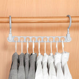 HULIANFU Magic 9-hole Support Circle Clothes Hanger Clothes Drying Rack Multifunction Plastic clothes rack Home Storage Hangers