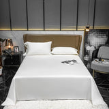 HULIANFU OLOEY Flat bed sheet Egyptian cotton 60S bed sheets twin king queen size bed lines  Solid Color Right-angle sheets Rich colors