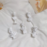 HULIANFU Nordic Mythology David Mini Statue Imitation Plaster Statue Desktop Decoration Ornaments Portraits Bust Drawing Practice Crafts