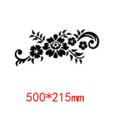 HULIANFU New Flowers Leaf Wall Sticker DIY Stickers Mirror Stickers Decal  For Living Room Bedroom Bathroom Nordic Decor Vanity Small Mir