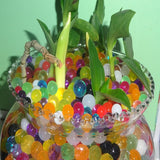HULIANFU Large Hydrogel Pearl Shaped Crystal Soil Water Beads Mud Grow Ball Wedding Kids Toy Growing Water Balls