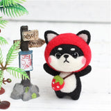 HULIANFU MIUSIE Doll Wool Felt Kit Needle Felting Kit Animal Pet Doll for Needle Material Bag Pack for Women and Beginner Non Finished