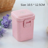 HULIANFU Kitchen 900ml Microwave Lunch Box Wheat Straw Dinnerware Food Storage Container Children Kids School Office Portable Bento Box