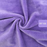 HULIANFU   Zyfmptex 1pcs Minky Fabrics For Sewing Diy Handmade Home Textile Cloth For Toys Plush Fabric Patchwork Solid Color Style 45*50cm