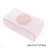 HULIANFU StoBag 5pcs Egg Yolk Crisp Cookie Baking Packing Box Donuts Chocolate Gift Clear Window Birthday Christmas Event &amp; Party Favors