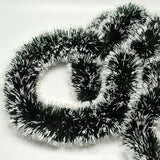 HULIANFU New 2M Christmas Garland Home Party Wall Door Decor Christmas Tree Ornaments Tinsel Strips with Bowknot Party Supplies U3