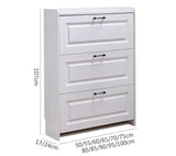 HULIANFU Tipping shoe cabinet shoe storage shelf simple narrow ultra-thin 17cm space-saving home hall entrance cabinet