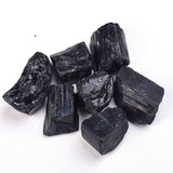 HULIANFU Natural Black Tourmaline Gravel Raw Gemstone Mineral Specimen Irregular Crystal Healing Advanced Collection Eliminate Magnetism