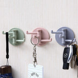 HULIANFU Self Adhesive Kitchen Wall Door Hook Key Holder Rack Towel Hanger Bathroom Rack Hooks Aluminum Multi-Purpose Storage Hooks