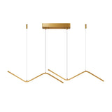 HULIANFU Nordic Pendant Light Art Line Led Haning Lamp Geometric Chandelier Indoor Lights For Restaurant Bar Front Desk Office Decoration