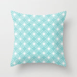 HULIANFU Super Hot Hipster Light Blue Green Mint Cushion Cases Modern Geometry Print Boho Decorative Pillowcase Sofa Couch Throw Pillows