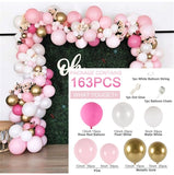 HULIANFU Macaron Pink Balloon Garland Arch Kit Wedding Birthday Party Decoration Kids Globos Gold Confetti Latex Ballon Baby Shower Girl