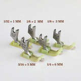 HULIANFU SP-18 Left and Right Side Stop Plastic Presser Foot Flat Plastic Presser Foot with Knife Open Thread Tangent Presser Foot