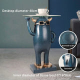 HULIANFU Nordic home decoration Creative Little Monster Landing Statue Large Landing ResinStatueTray Decoration SofaBedsideSmall TeaTable