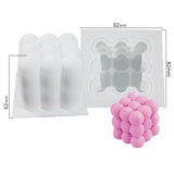 HULIANFU Scented Candle Mold DIY Wool shape Candle Silicone Casting Mold Handmade Candle Soap Making Wax Mold Handcraft Home Decoration