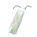HULIANFU Matte Translucent Plastic Bag Umbrella Storage Bag Reusable Portable Umbrella Drawstring Storage Cover Home Storage Organizer