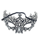 HULIANFU Male Female Phantom Gold Skull Venetian Metal Costume Masquerade Party Mask Laser Cut Halloween Prom Cosplay Wedding Ball Masks