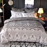 HULIANFU Northern Europe Bedding Sets Home Textile Simple Style Floral Pattern Bedclothes Duvet Cover Pillowcase Bed Sheets