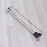HULIANFU Stainless Steel Retractable Wardrobe Rail Clothes Hanger Towel Coat Racks Closet Rod (Simplified Type,Silver)