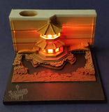 HULIANFU Omoshiroi Block 3D Memo Pads Novelty Famious Movie Building Harry Design New Year Christmas Gift