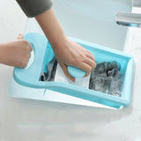 HULIANFU Underwear Washboard Portable Mini Underwear Socks Washing Board Anti Slip Thick Baby Clothes Cleaning Tool Bathroom Accessories