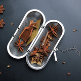 HULIANFU Stainless Steel Cooking Spices Infuser Fine Mesh Loose Tea Herbal Strainer Filter with Extended Chain Kitchen Seasoning Balls