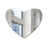 HULIANFU Nordic Cartoon Decorative Mirror Bathroom Baby Room Rabbit Wood Acrylic Mirror Frame Creative Home Art Wall Decorations Artwork