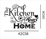 HULIANFU Kitchen Wall Stickers Vinyl Wall Decals for Kitchen English Quote Home Decor Art Decorative Stickers PVC Dining Room For Bar PVC